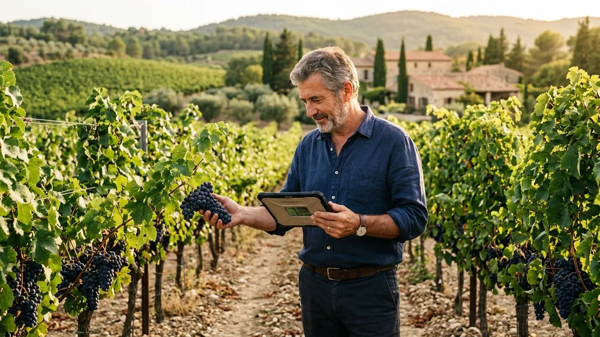 Viticulteur et IA